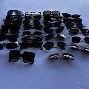 Mixed Sunglasses Lot 25+ Pairs Assorted Styles Fashion Sport Retro Eyewear As Is
